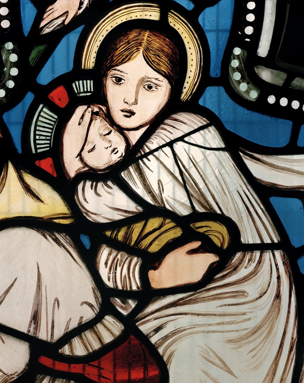 Útěk do Egypta, 1862 (vitráže) od Edward Burne Jones