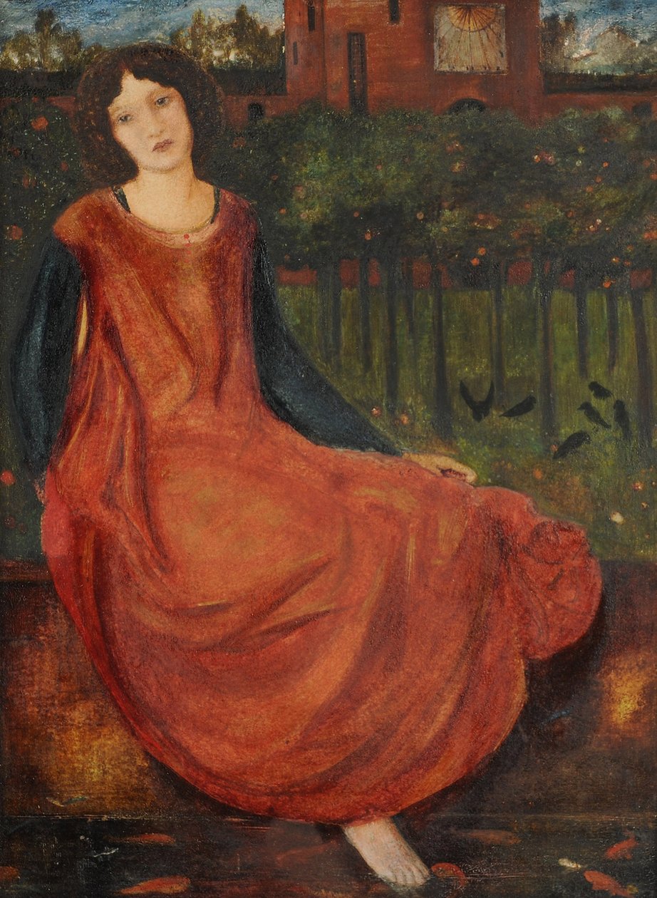 Bazén zlaté rybky, 1861 od Edward Burne Jones