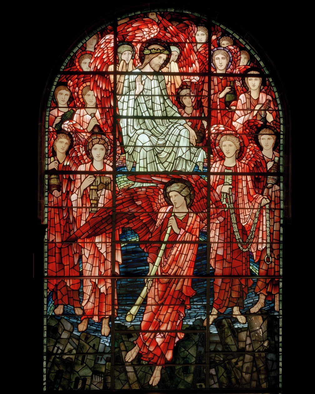 Okno posledního soudu, detail, 1897 (vitráže) od Edward Burne Jones
