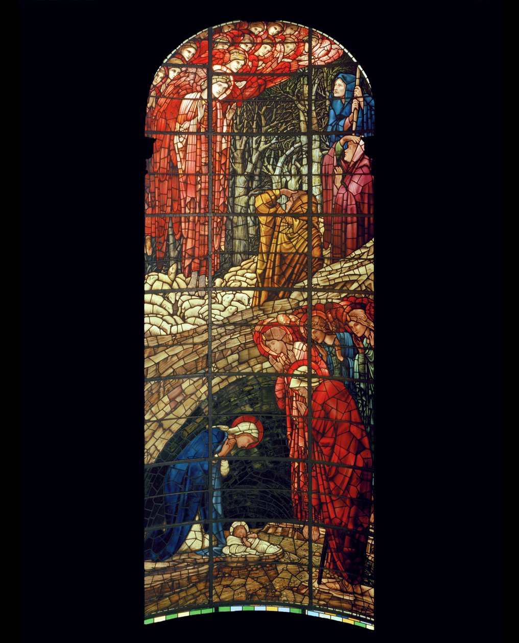 Okno Narození Páně, 1888 (vitráže) od Edward Burne Jones