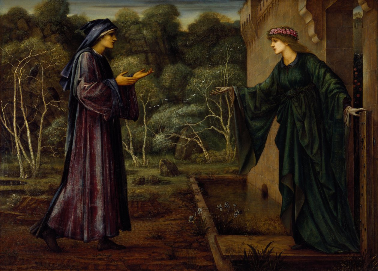 Poutník u brány nečinnosti od Edward Burne Jones