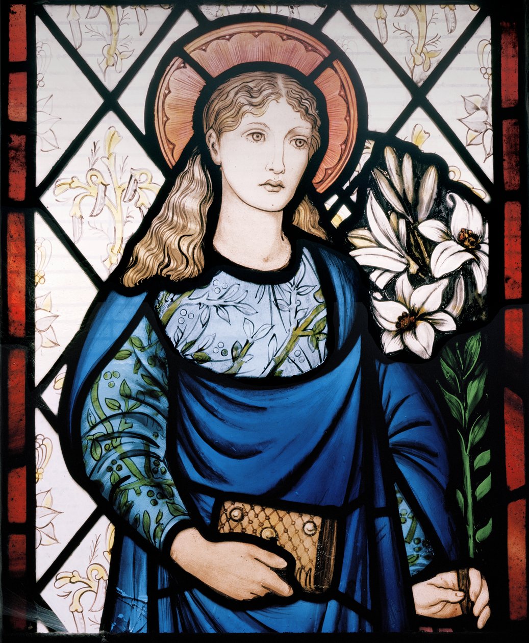 Panna Maria, 1882 (vitráže) od Edward Burne Jones