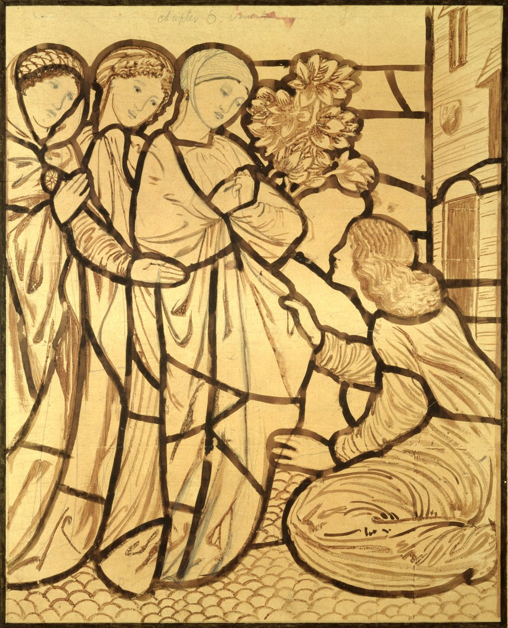 Kam zmizel tvůj milovaný, ó ty nejkrásnější mezi ženami (štětec, inkoust a tužka na papíře) od Edward Burne Jones