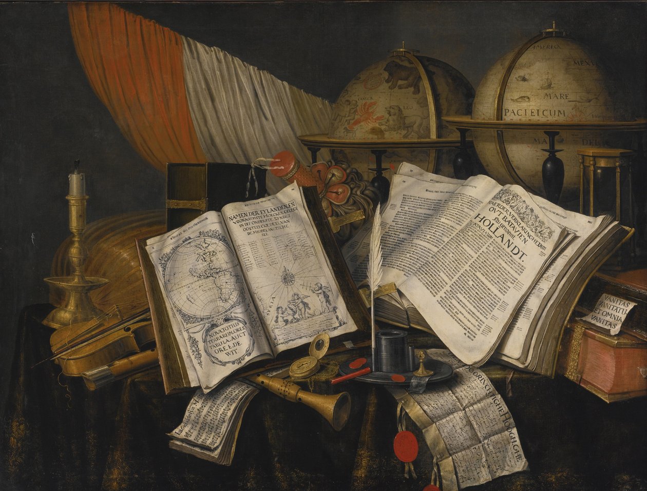 Zátiší Vanitas, 1662 od Edward Collier