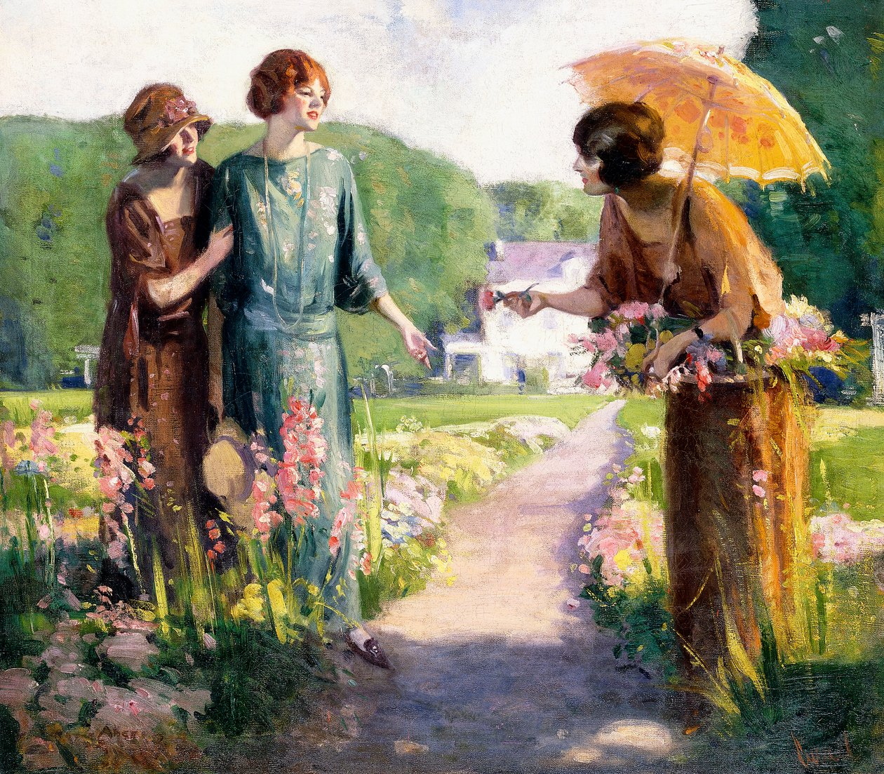 Sbírání květin od Edward Cucuel