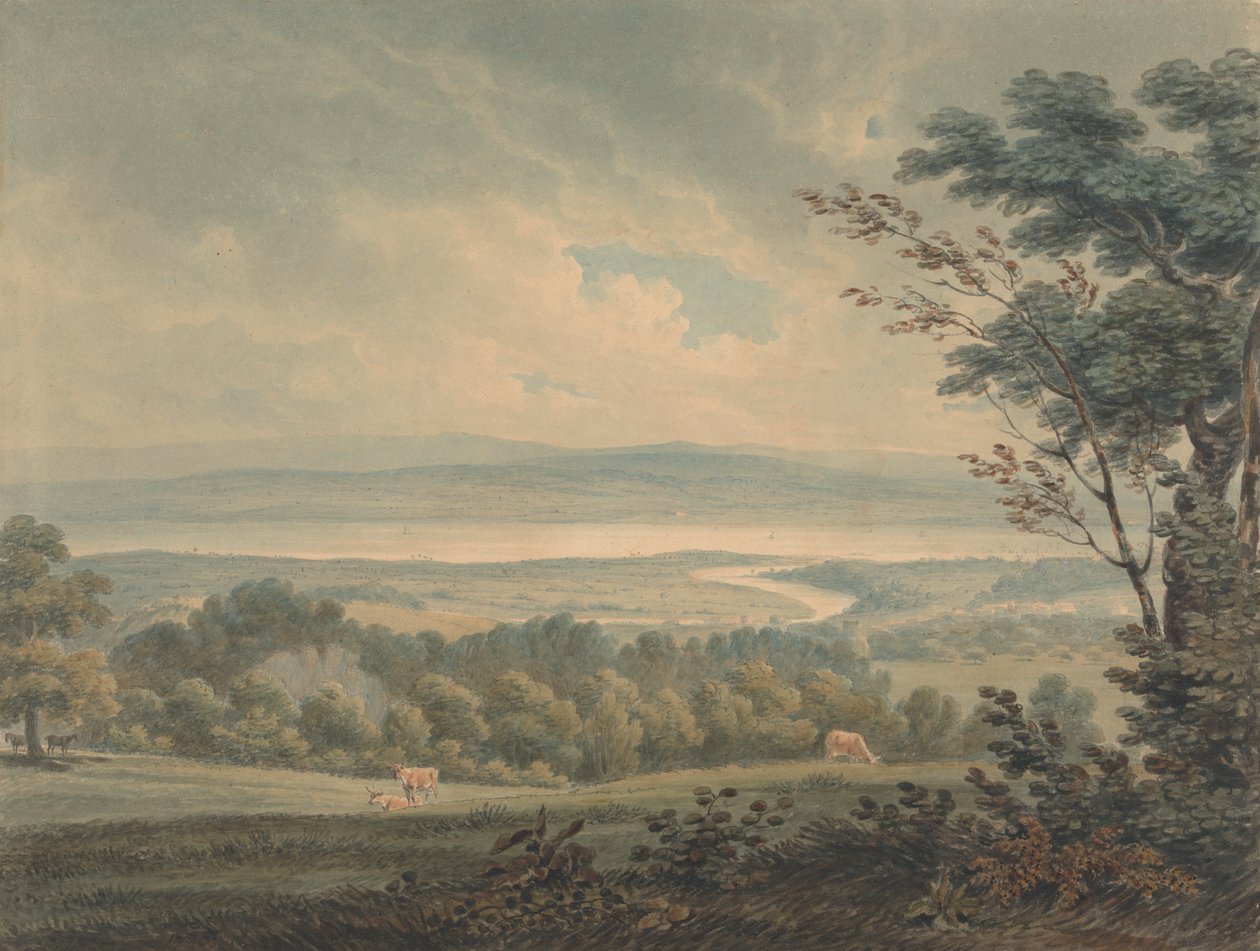 Setkání řek Severn a Wye poblíž Chepstow od Edward Dayes