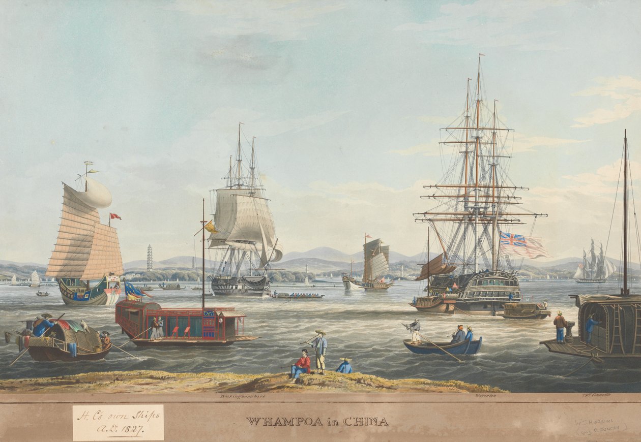Whampoa v Číně od Edward Duncan