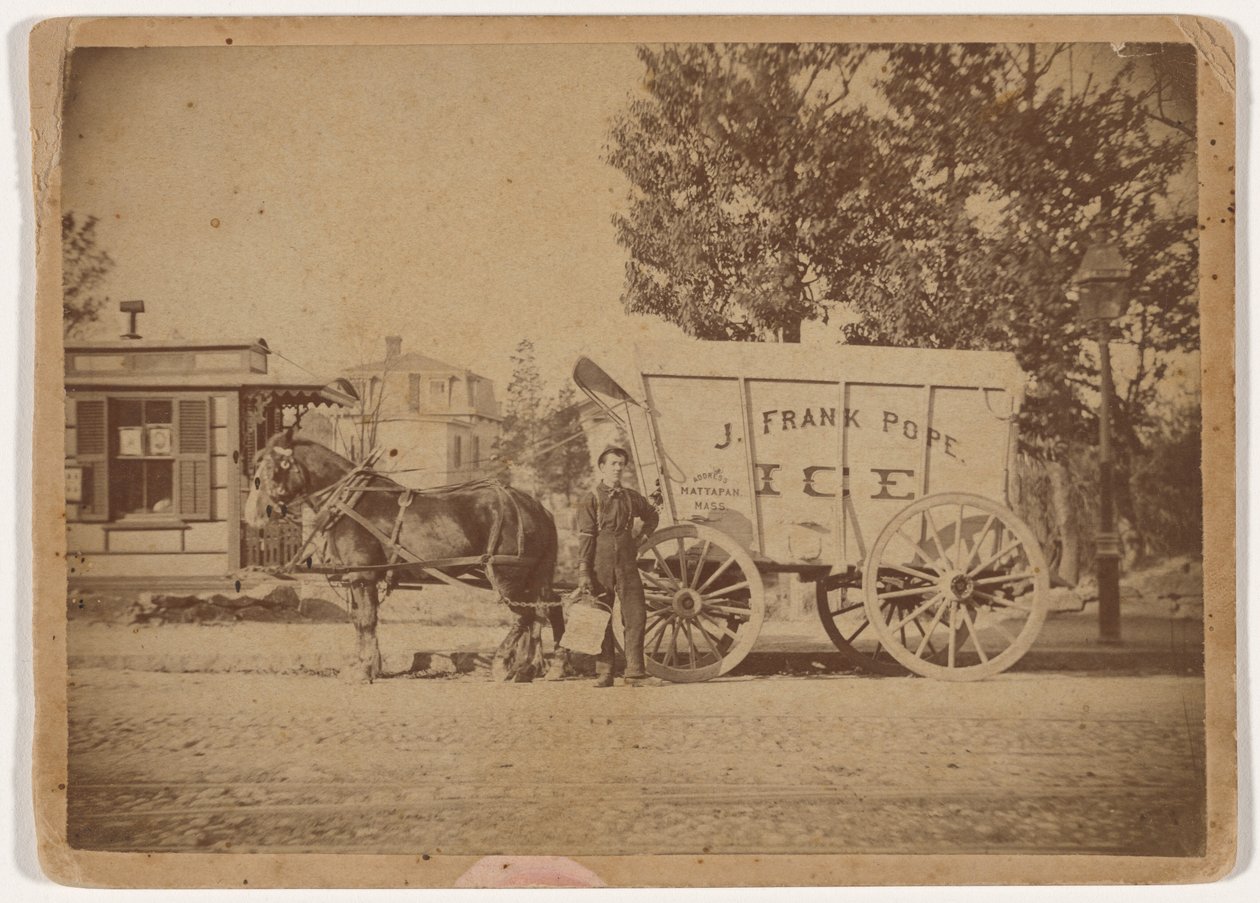J. Frank Pope Ice Wagon,c. 1885 (foto) od Edward Edwards