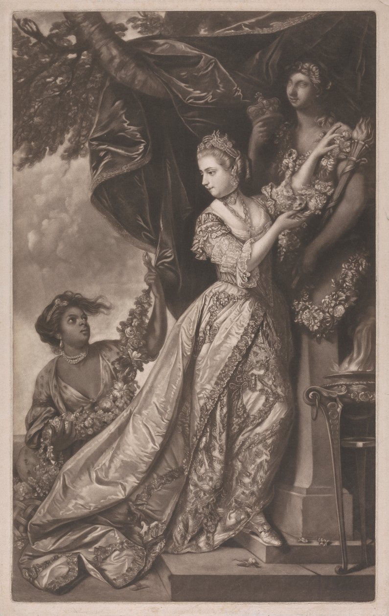 Lady Elizabeth Keppel a služebník od Edward Fisher