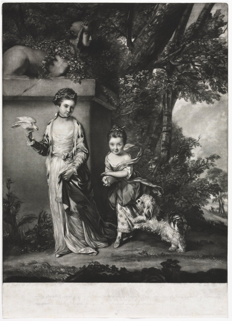 Dámy Amabel a Mary Jemima Yorke od Edward Fisher
