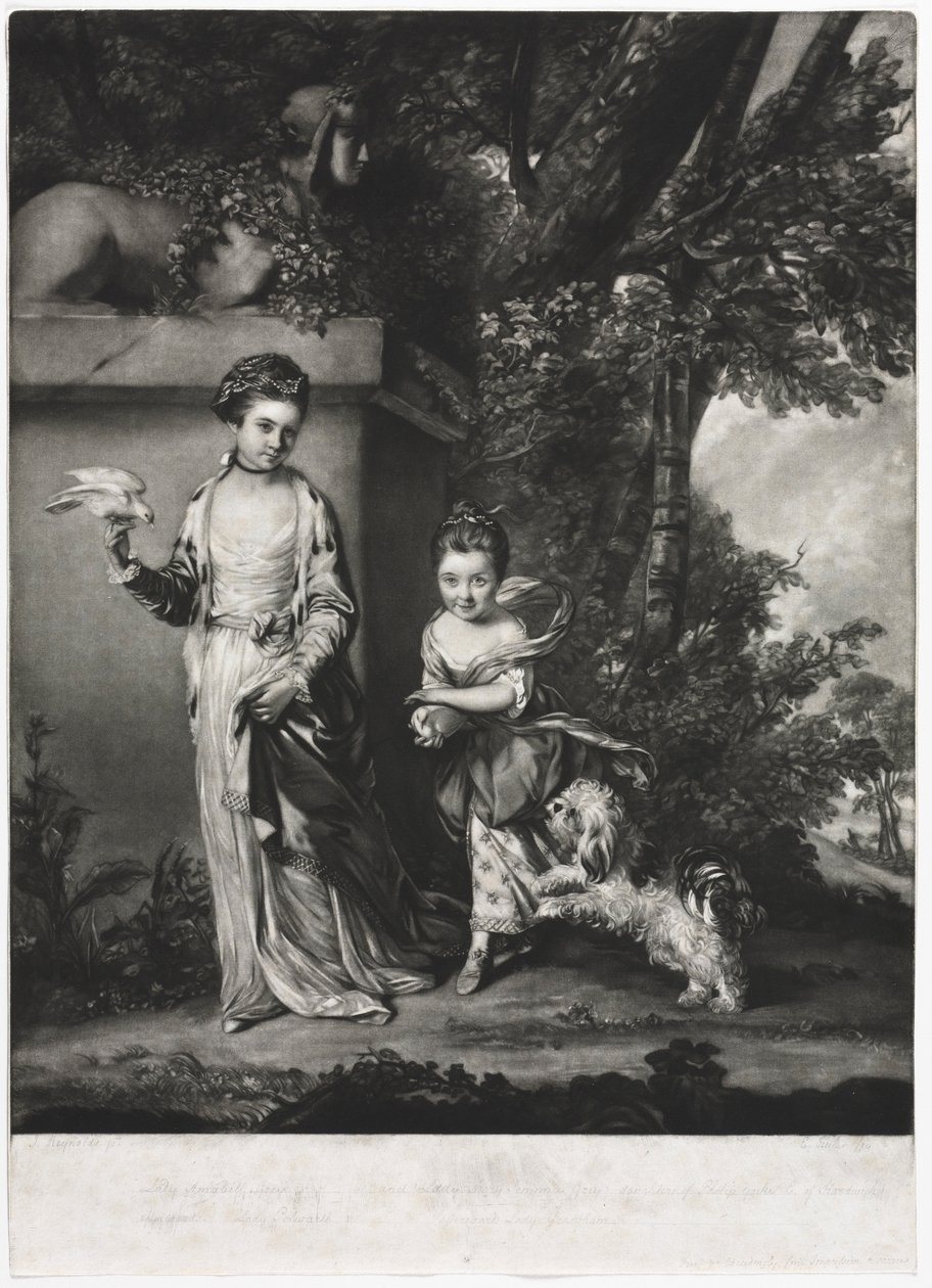 Dámy Amabel a Mary Jemima Yorke, c. 1761. od Edward Fisher