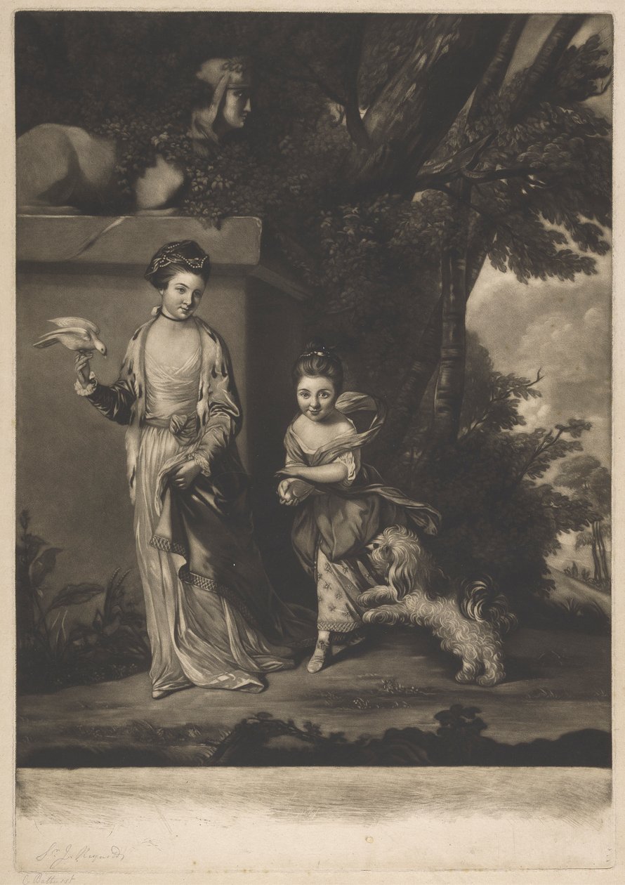 Dámy Amabel a Mary Jemina Yorke od Edward Fisher