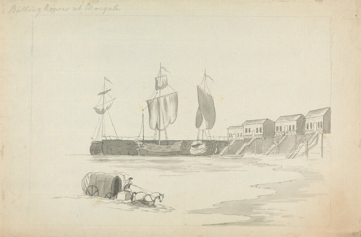 Lázeňské domy v Margate od Edward Francis Burney