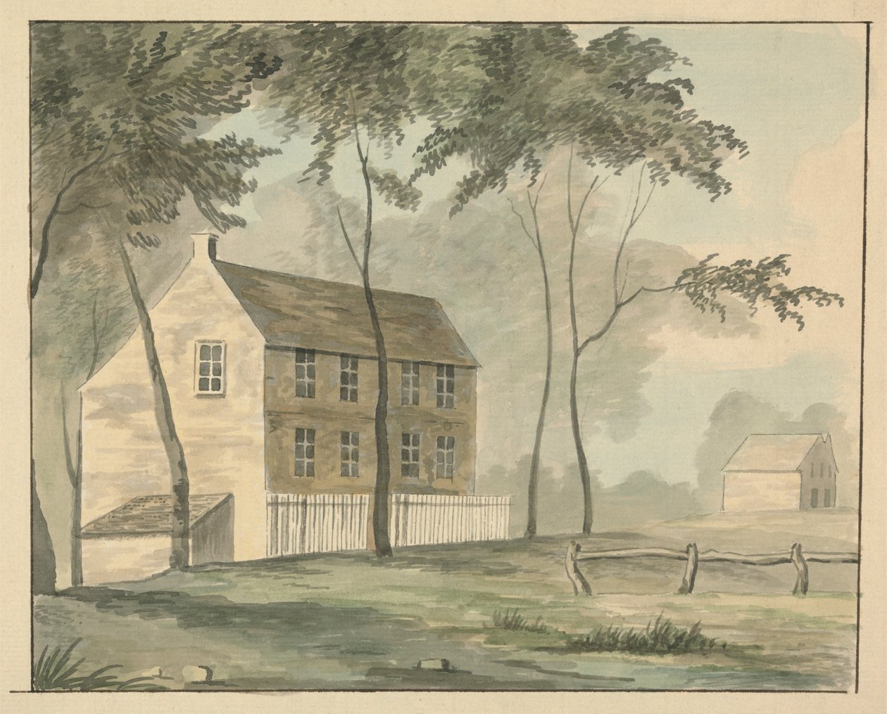 Venkovský dům od Edward Francis Burney