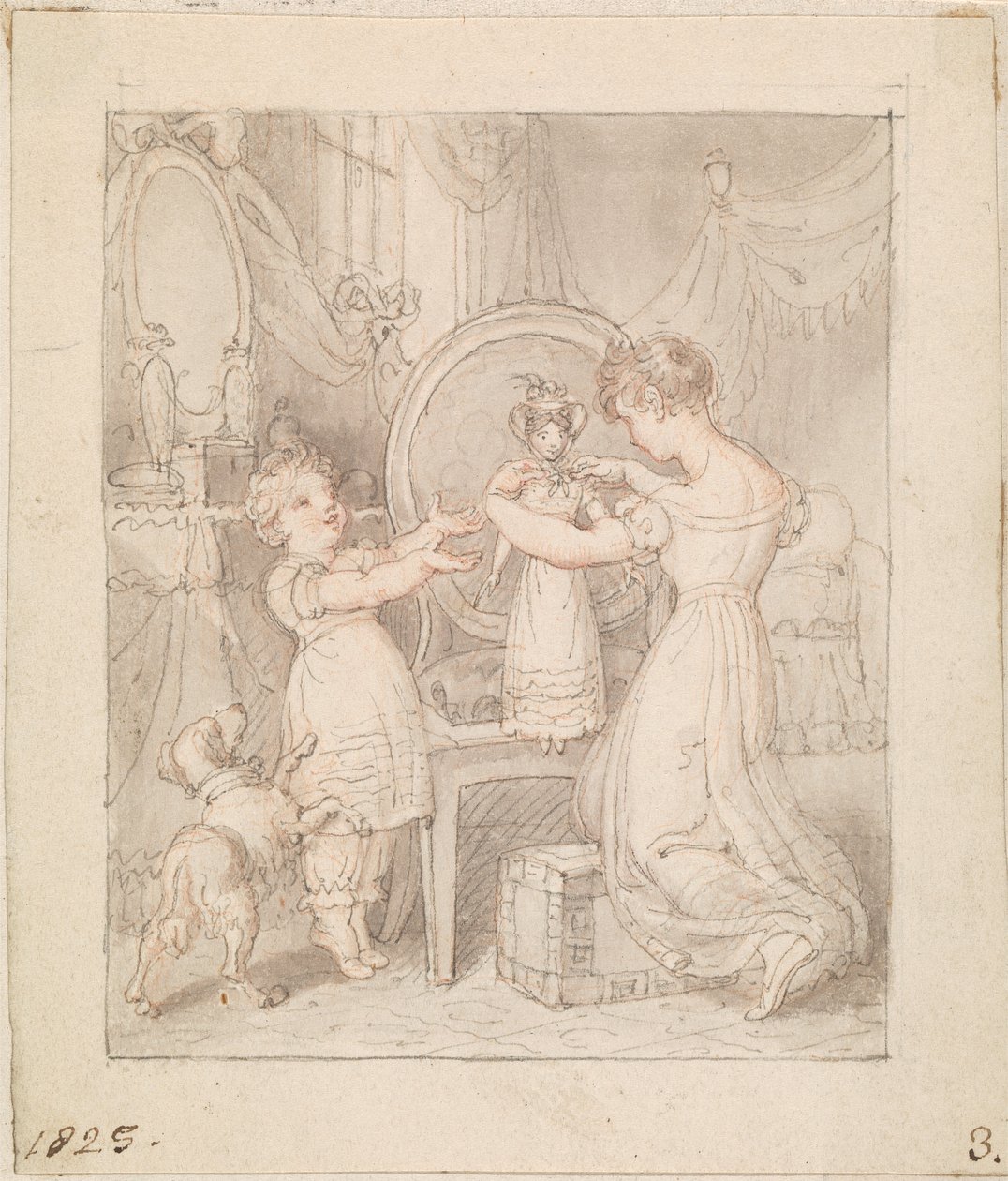 Ilustrace pro- The New Doll: Untitled od Edward Francis Burney