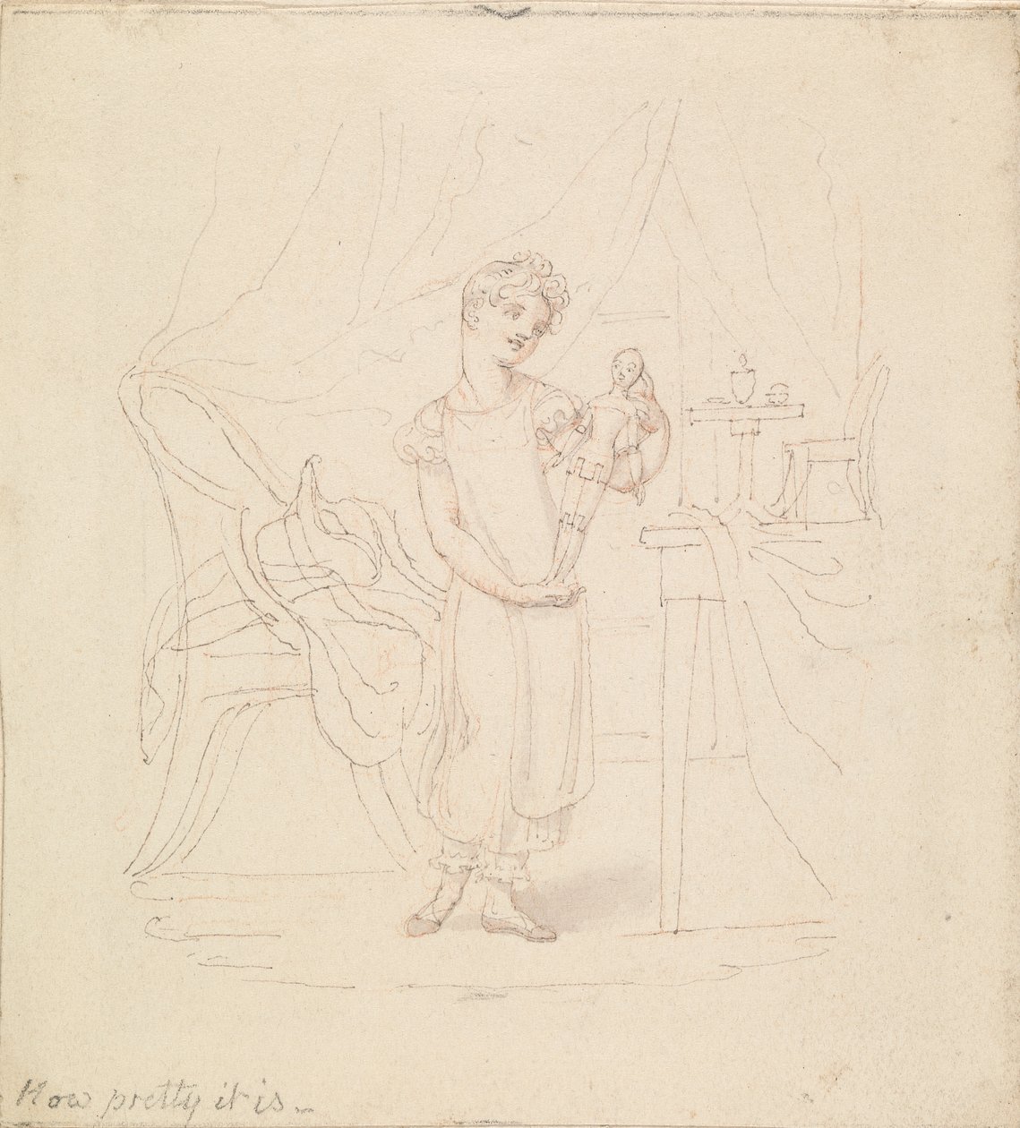 Ilustrace pro The New Doll: How Pretty it Is od Edward Francis Burney
