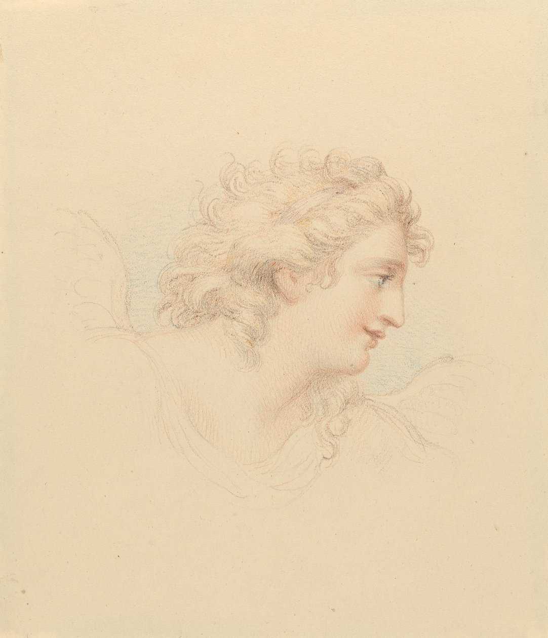 Profilová studie ženské hlavy od Edward Francis Burney