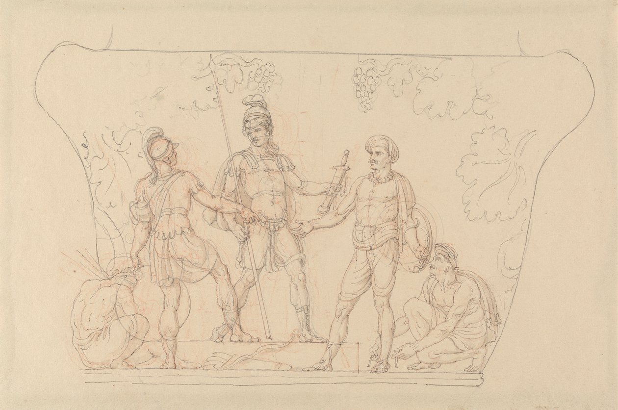 Vkládání zbraní do rukou indiánů od Edward Francis Burney