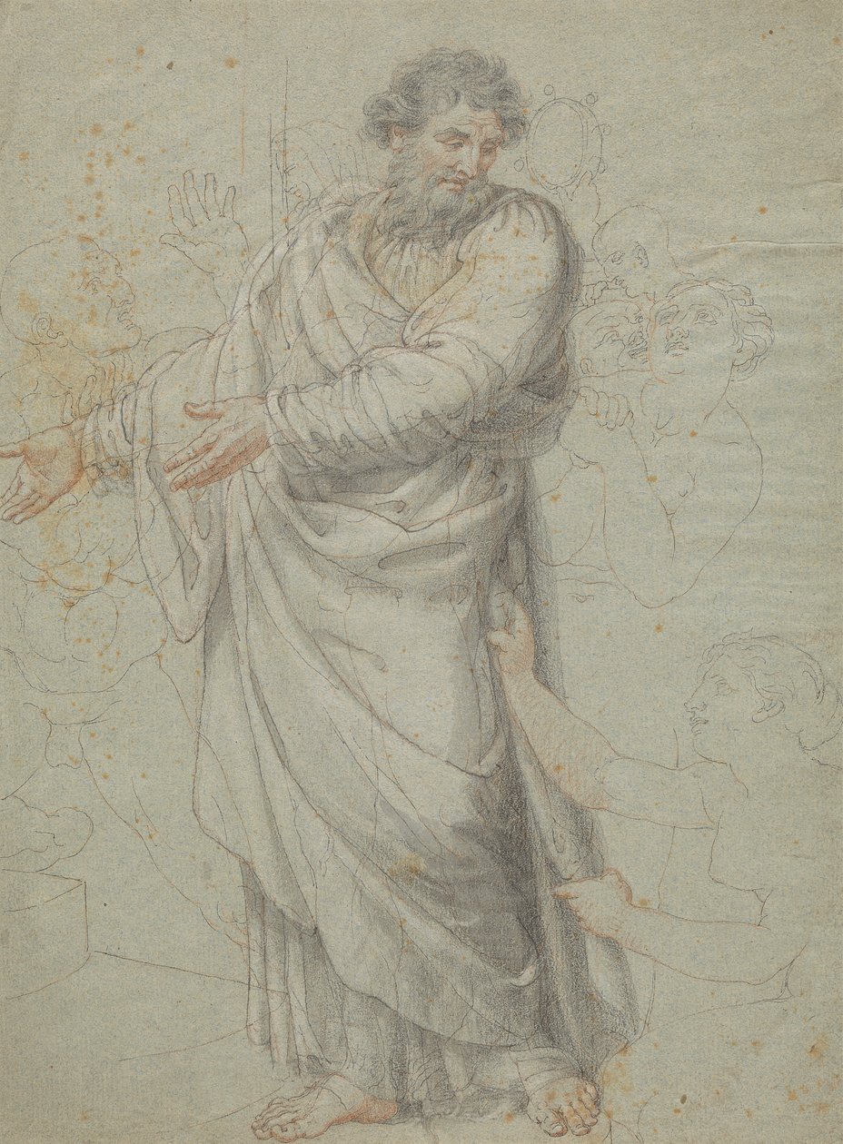 Studie postavy St. Paul od Edward Francis Burney