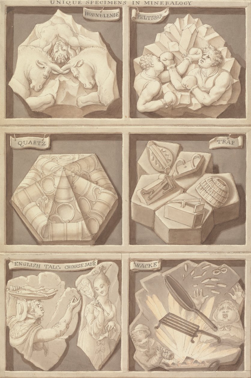 Unikátní vzorky mineralogie od Edward Francis Burney