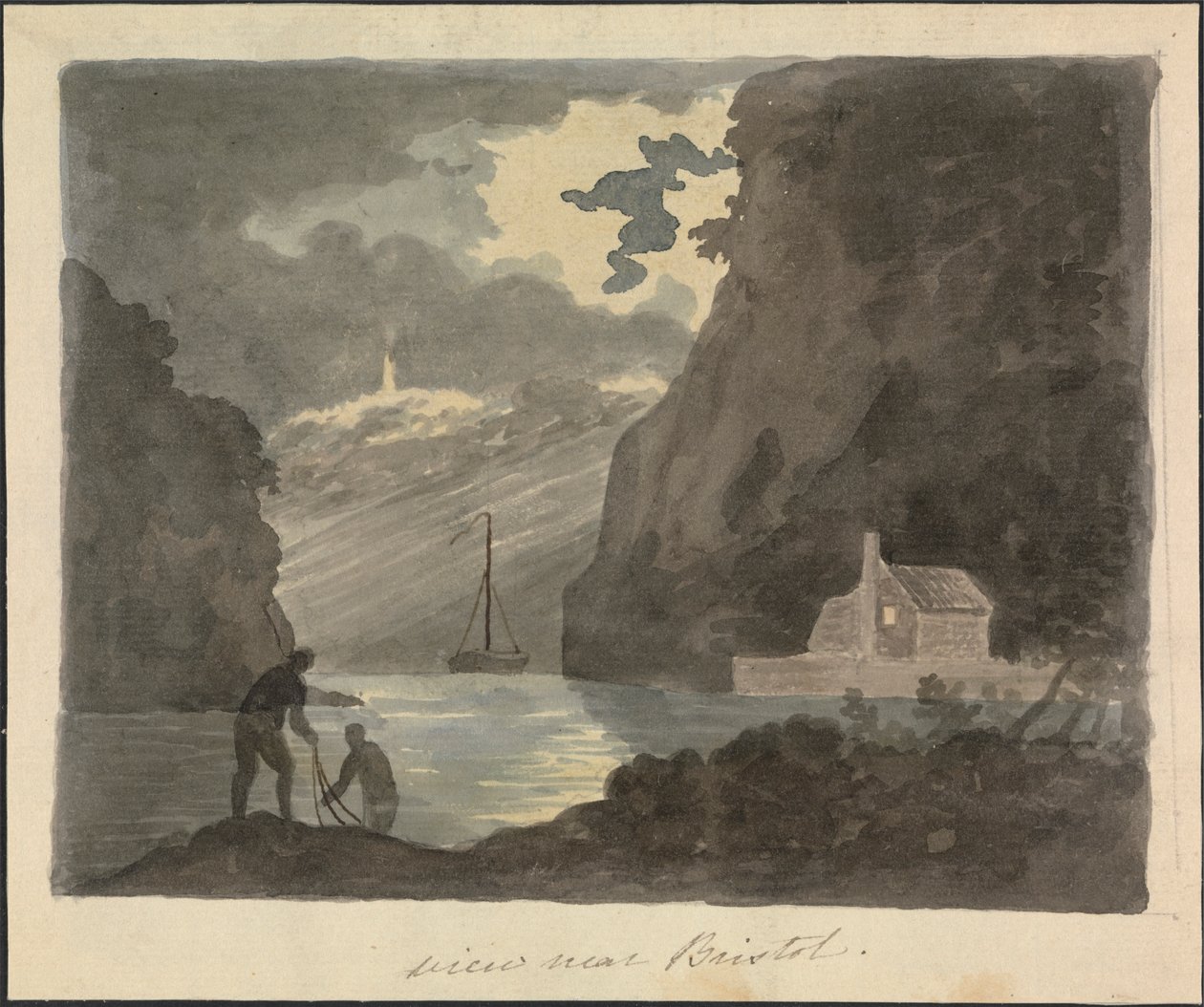 Pohled poblíž Bristolu od Edward Francis Burney