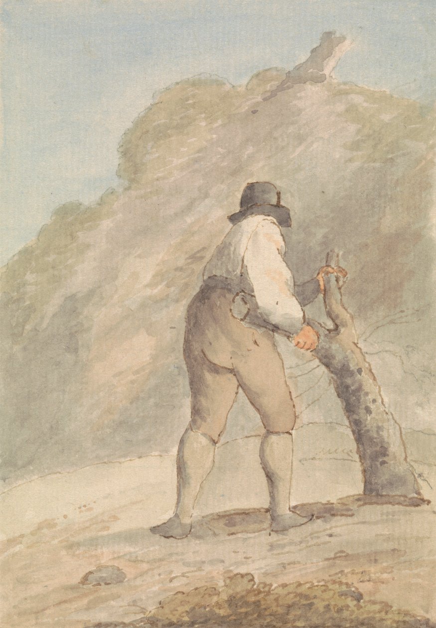 Dřevorubec od Edward Francis Burney