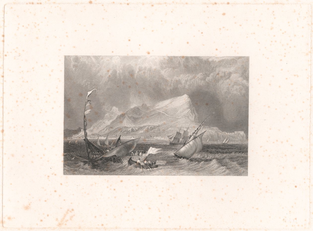 Gibraltar od Edward Francis Finden