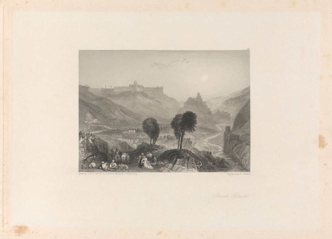 Mount Moriah od Edward Francis Finden