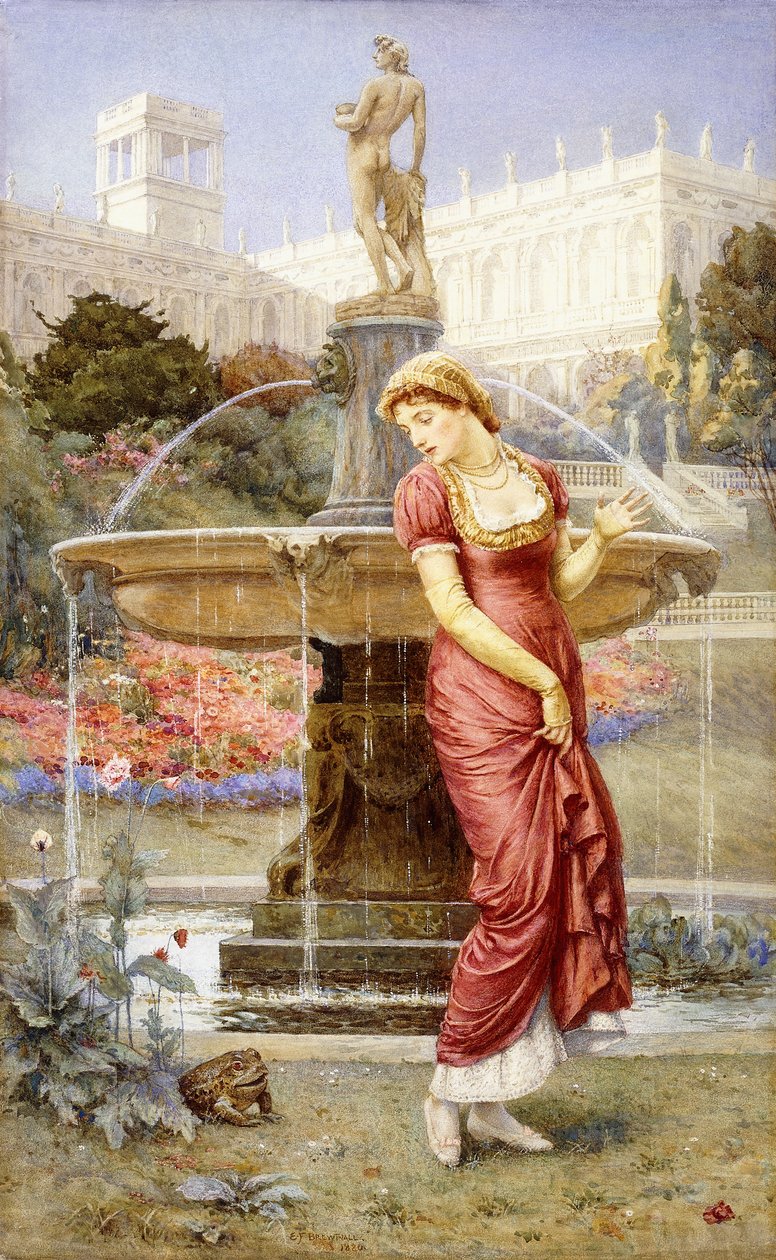 Žabí princ, 1880 od Edward Frederick Brewtnall