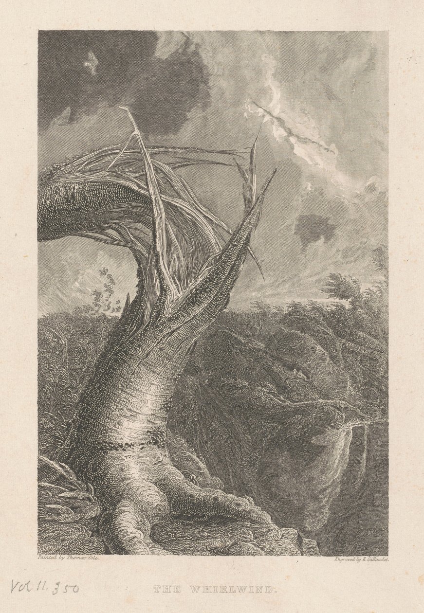 Vichřice od Edward Gallaudet, after Thomas Cole