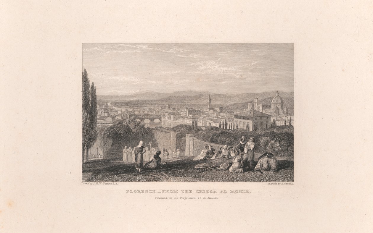 Florencie z Chiesa al Monte od Edward Goodall