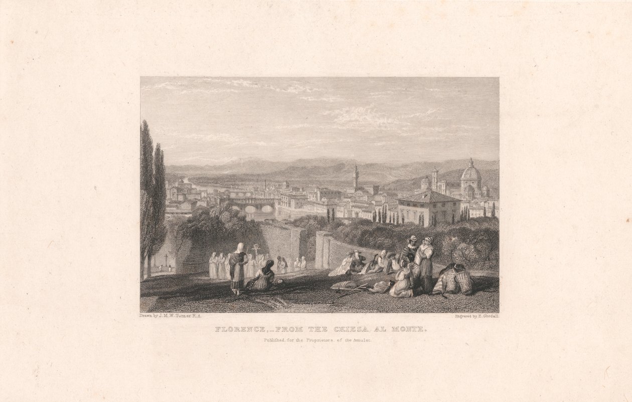 Florencie z Chiesa al Monte od Edward Goodall