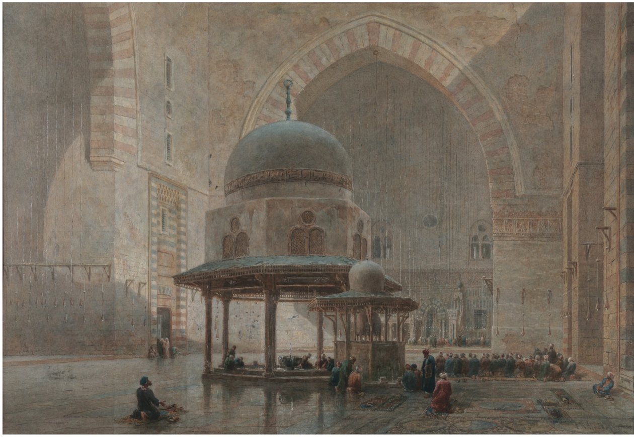 Interiér mešity-Madrassa sultána Hassana v Káhiře od Edward Goodall