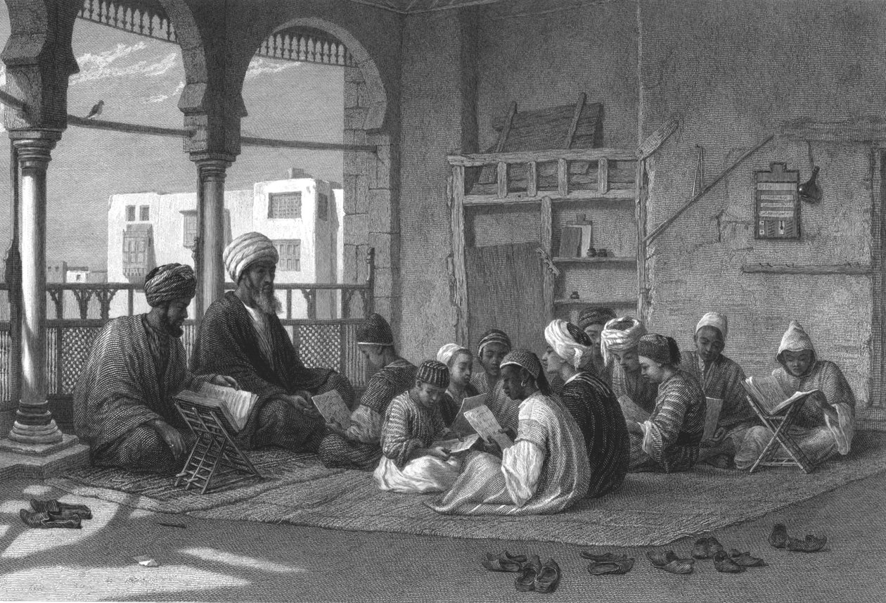 Škola Sooltana Hassana, c1869 od Edward Goodall