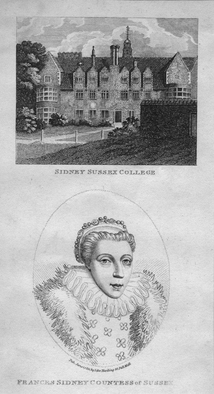 Sidney Sussex College, Frances Sidney hraběnka ze Sussexu, 1801. od Edward Harding