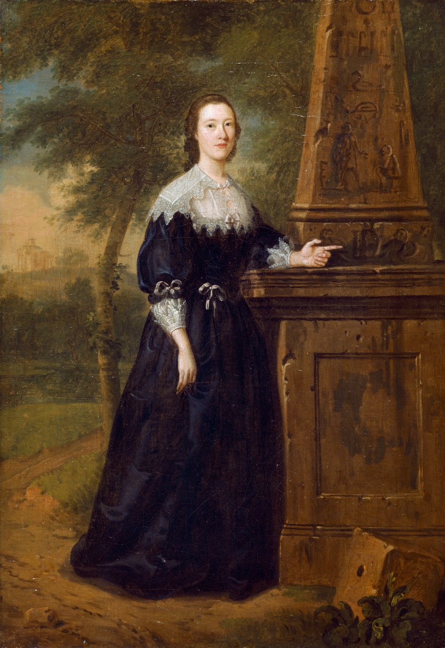 Miss Elizabeth Wandesford c.1753 (olej na plátně) od Edward Haytley