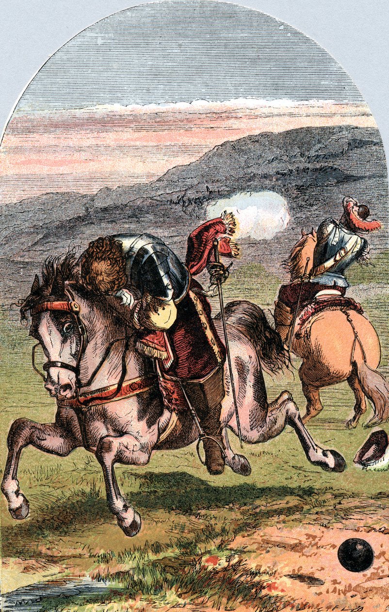 Smrt Henriho, Vicomte de Turenne, francouzský voják, 1675 c1870 od Edward Henry Corbould