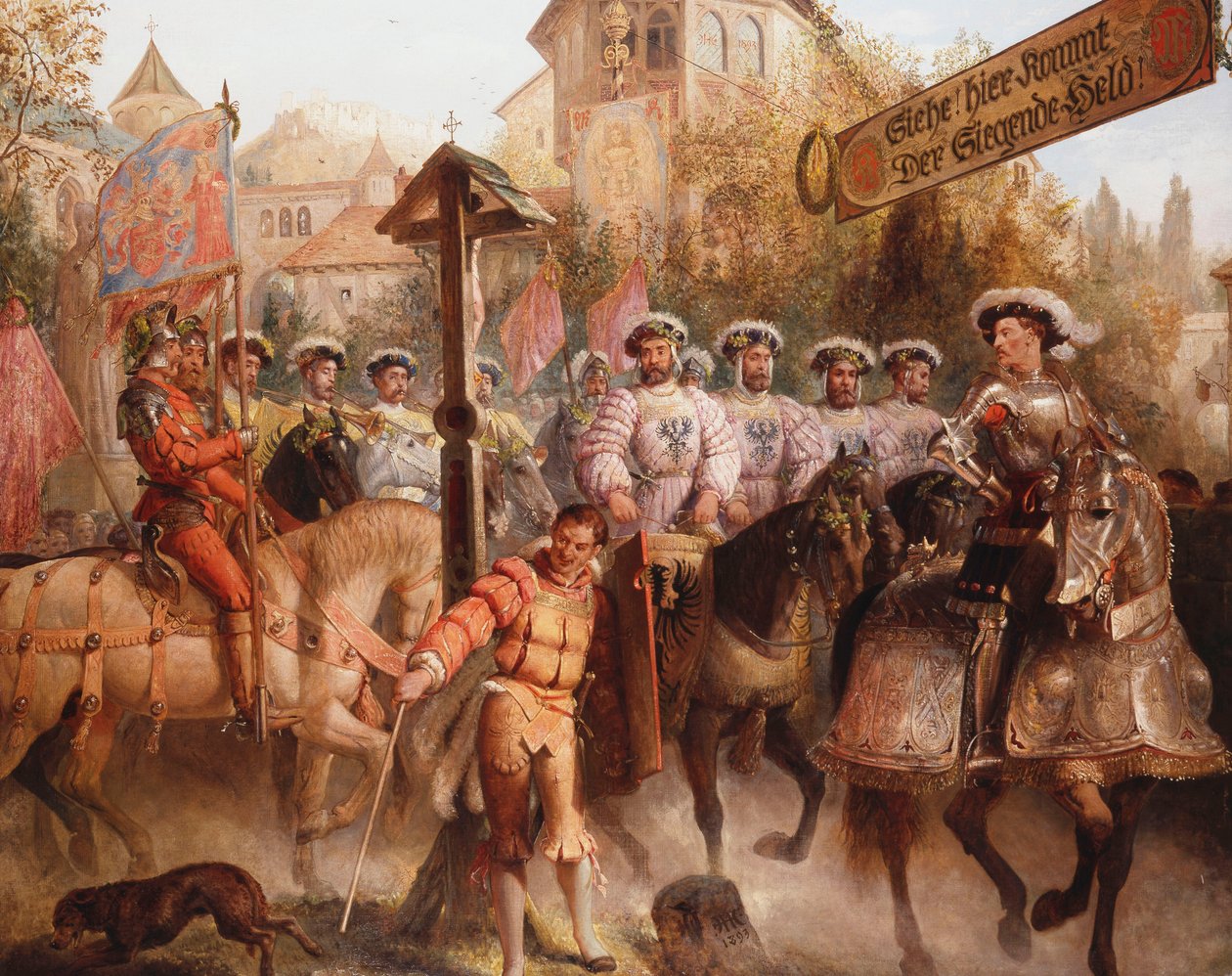 Průvod, 1893 od Edward Henry Corbould