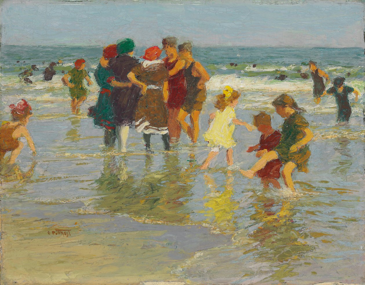 Plážová scéna, od Edward Henry Potthast