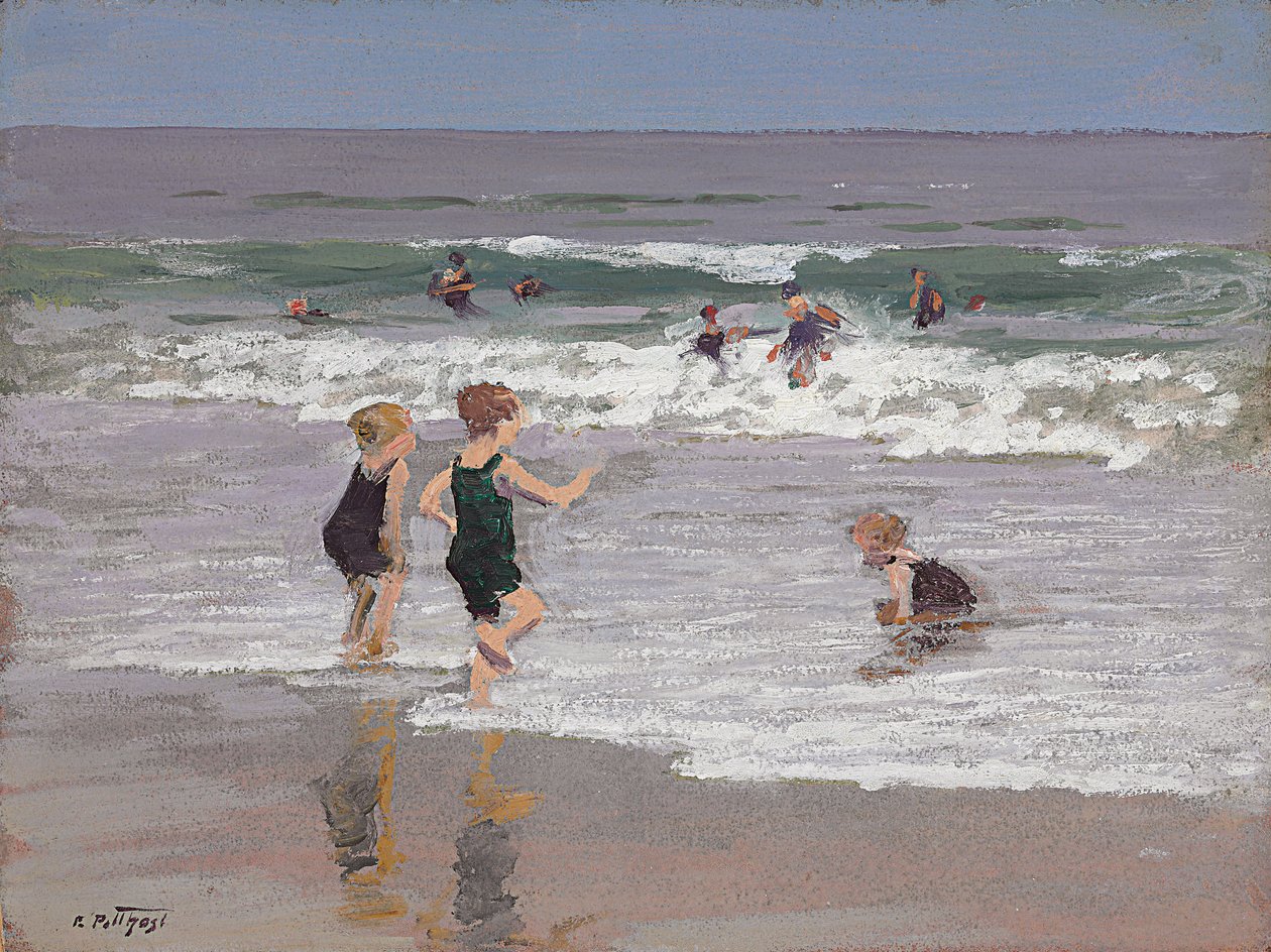 Děti si hrají v Surf od Edward Henry Potthast
