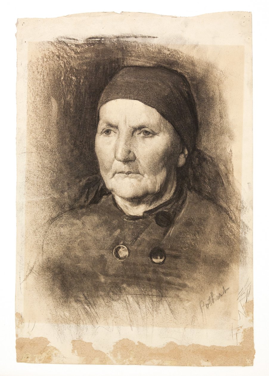 Studijní hlava (žena v šátku) od Edward Henry Potthast