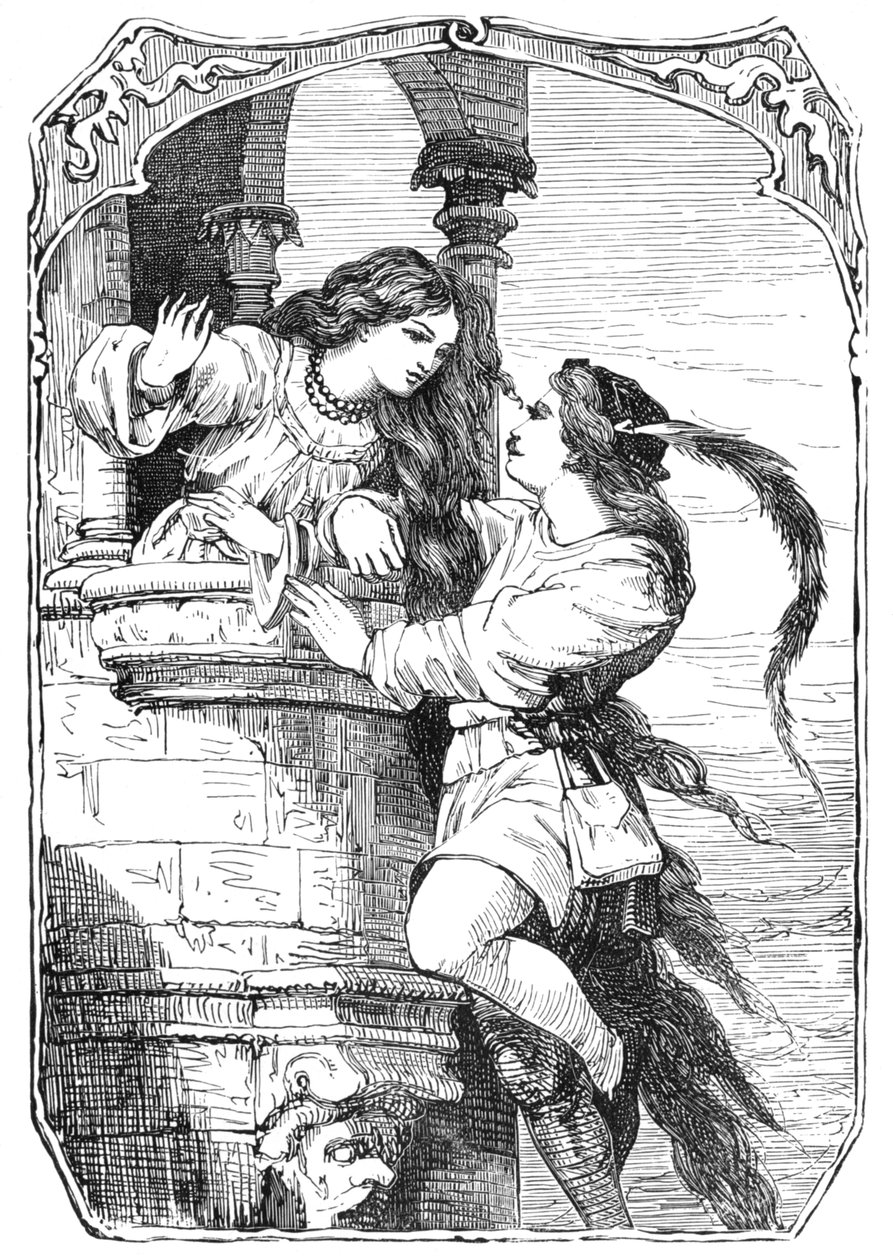 Rapunzel, 1901 od Edward Henry Wehnert