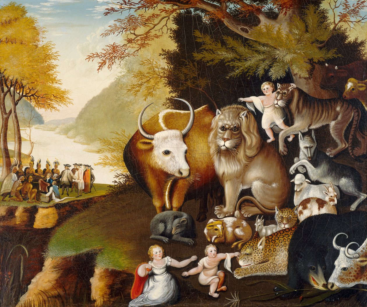 Mírové království, kolem roku 1834 od Edward Hicks