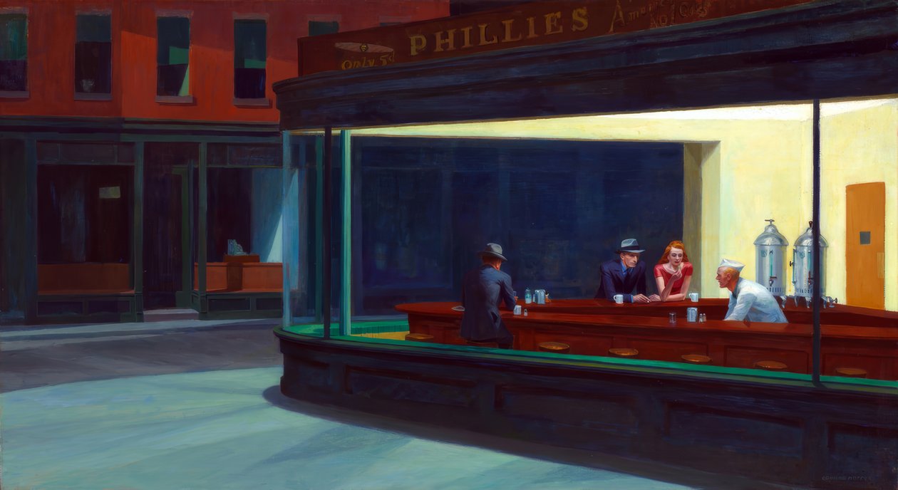 Nighthawks od Edward Hopper