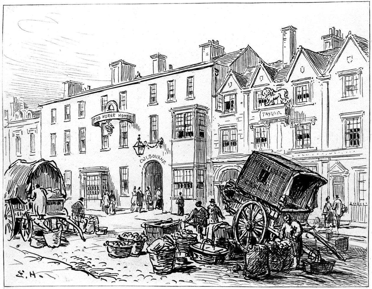 The Red House Hotel, Stratford-upon-Avon, Warwickshire, 1885. od Edward Hull