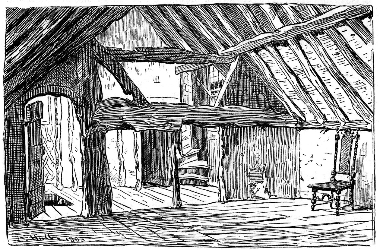 Horní příběh Shakespearova rodiště, Stratford-upon-Avon, 1885. od Edward Hull