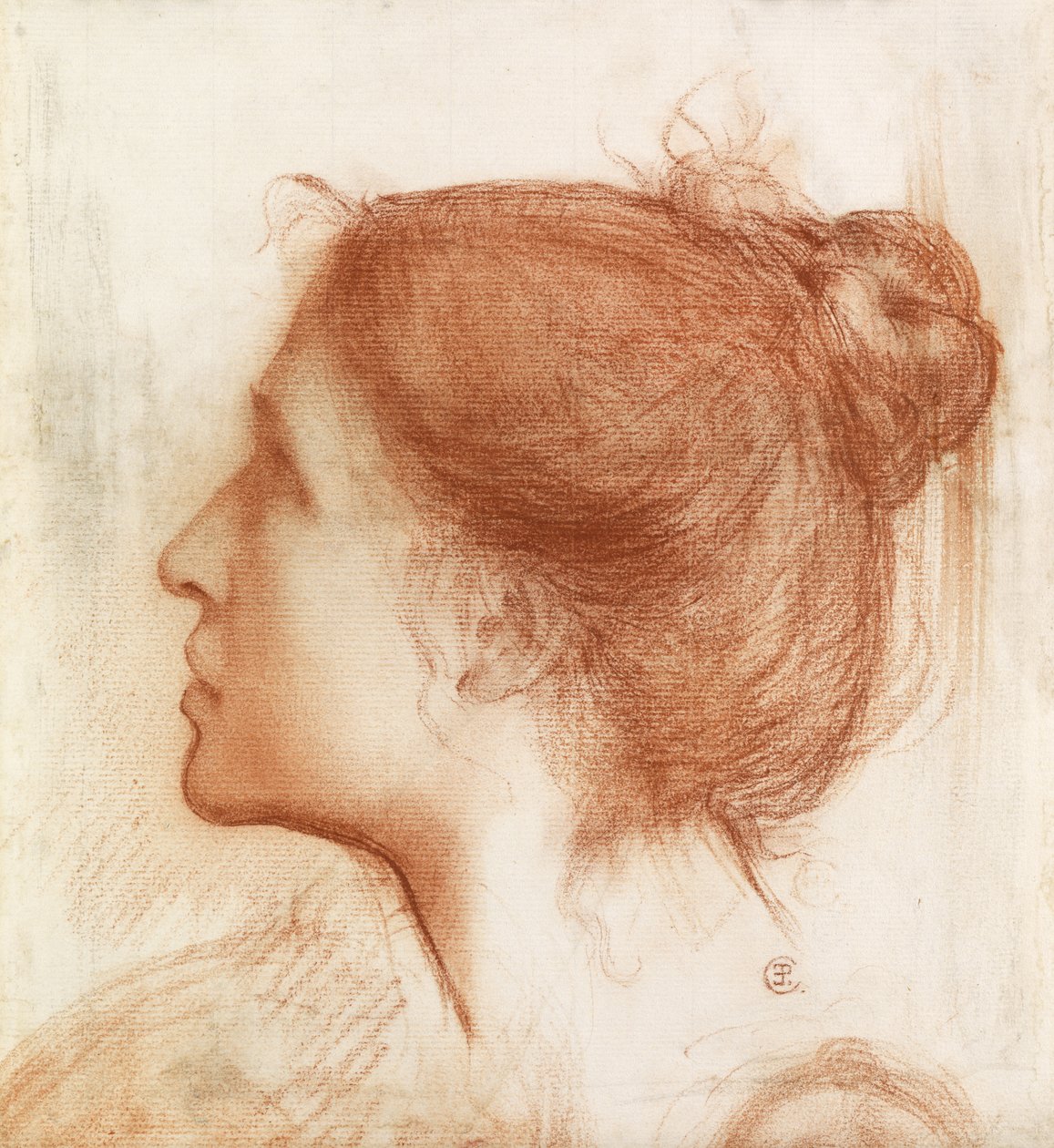 Hlava ženy od Edward John Poynter