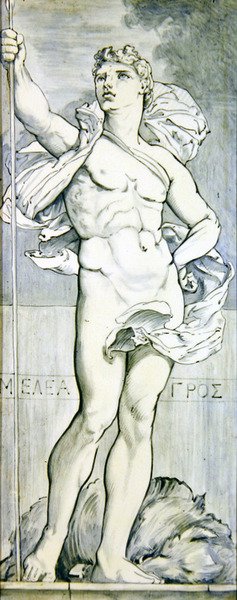 Meleager, c.1866 (keramika) (pár k 368310) od Edward John Poynter