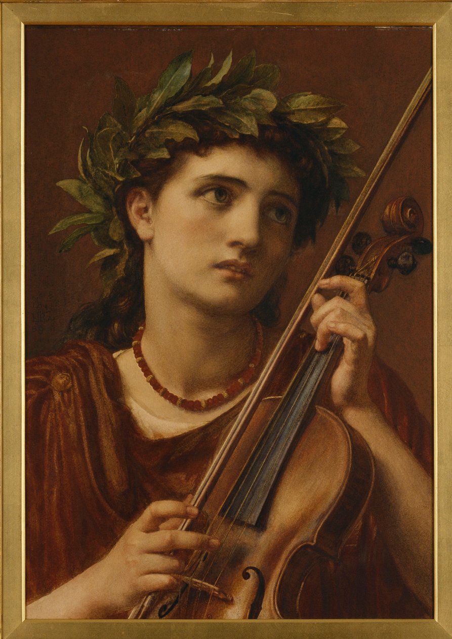 Hudba, nebeská panna, 1889 od Edward John Poynter