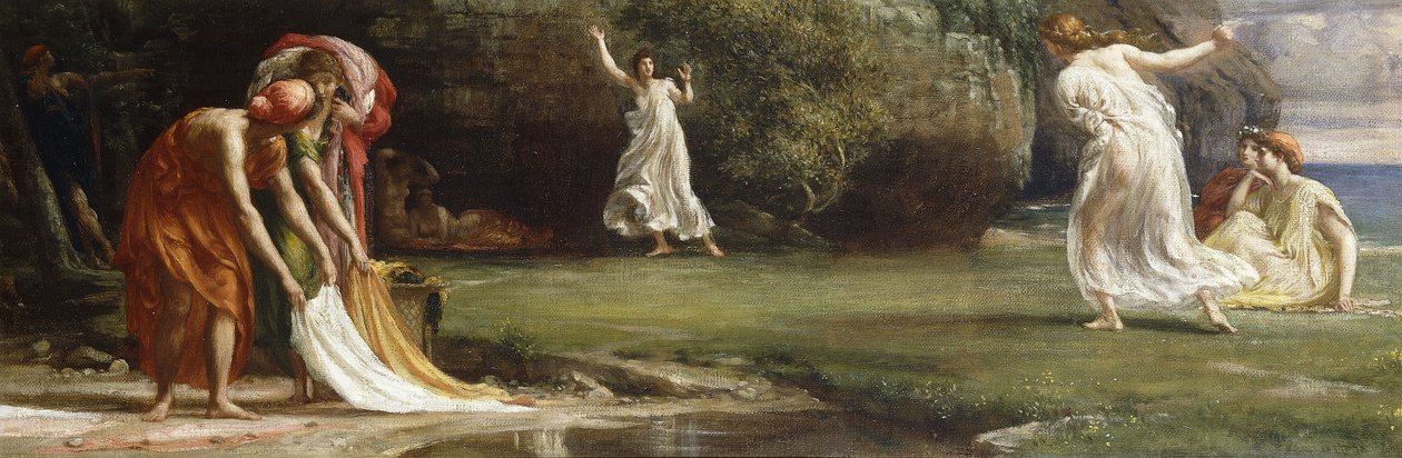 Nausicaa a její dívky hrají na Ball, 1875 od Edward John Poynter